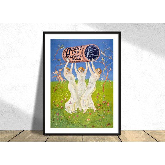Pink Pills For Pale People Leonetto Cappiello Classic Art French Style Reproduction Retro Advertising Unframed Paper Print