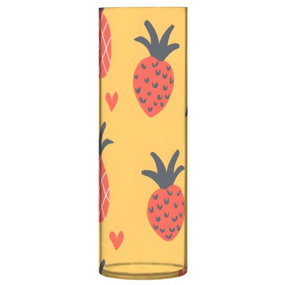 Pink Pineapple Vase Flower Vase Clear Unbreakable Plastic Tall Decorative 11.8in