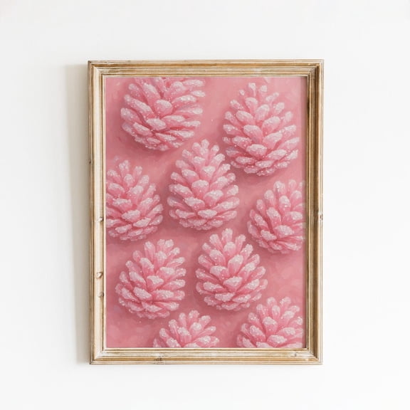 Pink Pinecone – Frostedwall Art Unframed Paper Print