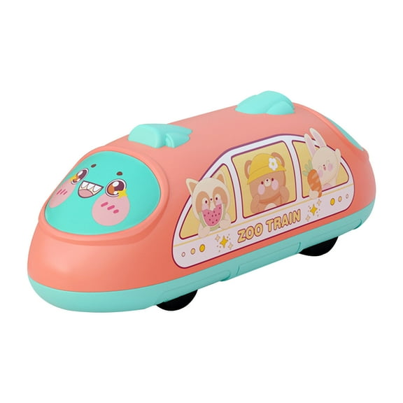 Pink Pink Children Double-Pull High-Speed Rail Train Toy Train Emu Model Simulation Car For Kids Plastic 13.5X5X5Cm