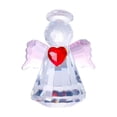 thumbnail image 1 of Pink Pink Crystal Angel Figurine Collectible Glass Art Statue Gift For Women Home Desk Shelf Decoration Polished Finish, 1 of 7