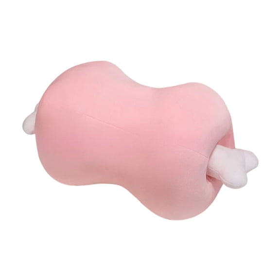 Pink Pink Cute Meat Bone Shape Plush Pillow Stuffed Toy Removable Cushion For Sleeping Decor And Hugging Soft Comfort