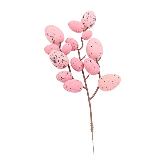Pink Pink Easter Themed Spray Branch With Foam Eggs For Table Decor Gift Baskets And Party Venue Styling