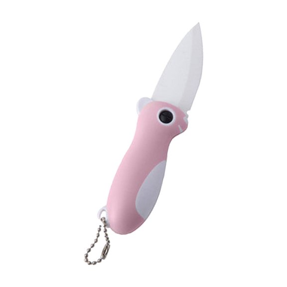 Pink Pink Foldable Ceramic Knife Convenient To Carry Innovative And Sharp Blades For Easy Cutting Of Vegetables Great For Home And Outdoor Use Kitchen Knife