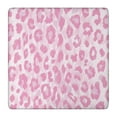 thumbnail image 1 of Pink and Pink Of Leopard Print Square Fitted Tablecloth with Elastic Edge,Square Table Cover,Washable Elastic Table Cover for Home Kitchen Party Decor 36"x36", 1 of 6