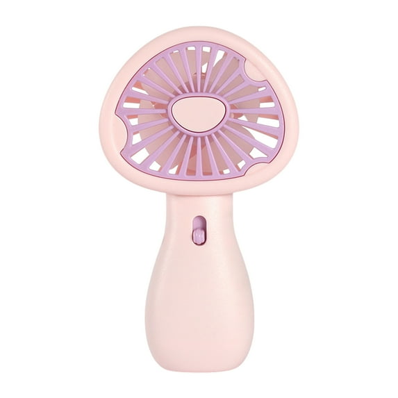 Pink Pink Portable Mushroom Fan Rechargeable Battery Powered With Safety Blades Waterproof Design For Pool Beach Outdoor Activities #S1F98