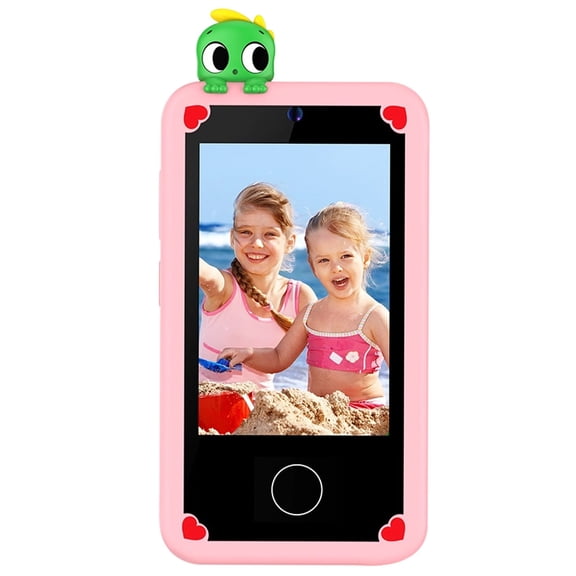 Pink Pink Pretend Smartphone With Interactive Features And Durable Silicone Case For Toddlers