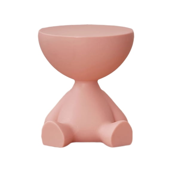 Pink Pink Round Storage Table For Sofa Side And Nightstand Use