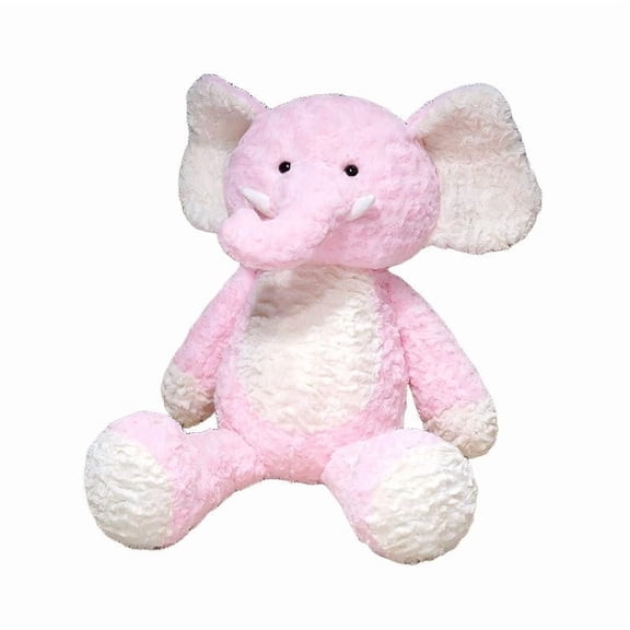Pink Pink Running Elephant Plush Toy For Kids Cute Jogging Stuffed Animal With Happy Face Super Soft Pillow Doll