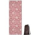 thumbnail image 1 of Pink Pioneer Flower and Paisley Pattern Hot Yoga Mat Towel Non Slip for Hot Yoga - Quick-Drying Yoga Mat Cover with 4 Corner Pockets with Travel Bag - Hot Yoga Towel Non Slip 74"x26", 1 of 6