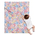 thumbnail image 1 of Pink Pioneer Flower Pattern Blanket,Comfortable Soft Flannel Throw Blanket,All Season,Warm Lightweight Blankets for Sofa Bed Couch Living Room Chair,30"x40", 1 of 4
