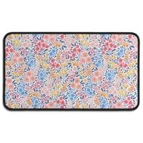 Pink Pioneer Flower Pattern Door Rugs,Washable Non Slip Door Mats Indoor,Decorative Door Mats,Entry Mat Indoor for Entrance,Bedroom,Kitchen,Bathroom,30"x17"