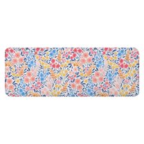 Pink Pioneer Flower Pattern Kitchen Rug Mat,Kitchen Runner Rugs Non Skid Washable,Decorative Kitchen Floor Mats for Kitchen,Sink,Laundry,17"x47.2"