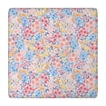 thumbnail image 1 of Pink Pioneer Flower Pattern Square Fitted Tablecloth with Elastic Edge,Square Table Cover,Washable Elastic Table Cover for Home Kitchen Party Decor 34"x34", 1 of 6