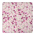 thumbnail image 1 of Pink Pioneer Flower Pattern Square Fitted Tablecloth with Elastic Edge,Square Table Cover,Washable Elastic Table Cover for Home Kitchen Party Decor 36"x36", 1 of 6