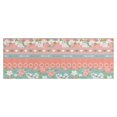 thumbnail image 1 of Pink Pioneer Flower Striped Pattern Kitchen Rug Mat,Kitchen Runner Rugs Non Skid Washable,Decorative Kitchen Floor Mats for Kitchen,Sink,Laundry,17"X47", 1 of 5