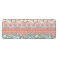 thumbnail image 1 of Pink Pioneer Flower Striped Pattern Kitchen Rug Mat,Kitchen Runner Rugs Non Skid Washable,Decorative Kitchen Floor Mats for Kitchen,Sink,Laundry,17"x47.2", 1 of 7