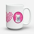 thumbnail image 1 of Pink Pit Bull Coffee Mug 15 oz, 1 of 5