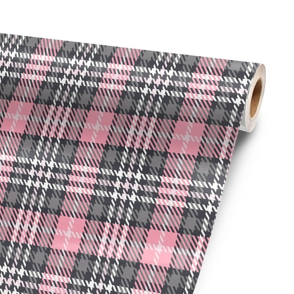 Pink Plaid 24” x 52” Vinyl Wrap Sheet for large or custom items | 3M wrap DIY to custom skin gear of all types and sizes, including vehicles, boats, appliances, furniture, atv’s, golf