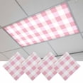 thumbnail image 1 of Pink Plaid Fluorescent Light Covers, Spring Farmhouse Buffalo Checkered Magnetic Light Covers for Ceiling Lights, Fluorescent Ceiling Shade Filters for Classroom Bedroom Office 4x2Ft x 4PCS, 1 of 8