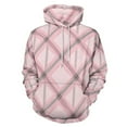 thumbnail image 1 of Pink Plaid Pattern Fabric Design_1 Men's Women New Sweatshirt Hoodie Men's Plus Size Sweatshirt Hooded Sweatshirt 3d Printed Street Men's Cloth, 1 of 6