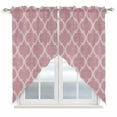 thumbnail image 1 of Pink Plaid Swag Valances for Windows 2 Pack Retro Country Moroccan National Geometrical Plaid Swag Kitchen Curtains 45 Inches Long Rod Pocket Short Window Treatment for Kitchen Bathroom 36"x45", 1 of 9