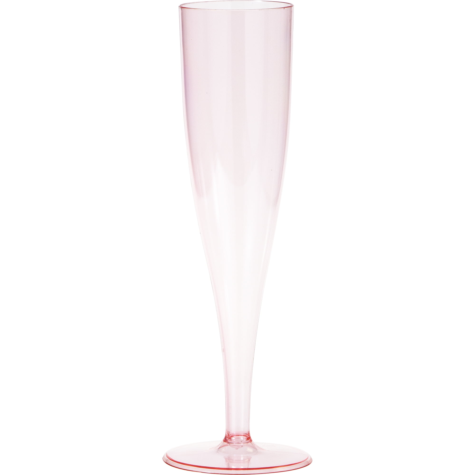 Pink Plastic Champagne Glasses 4 Count, 5 Ounces by Way to Celebrate
