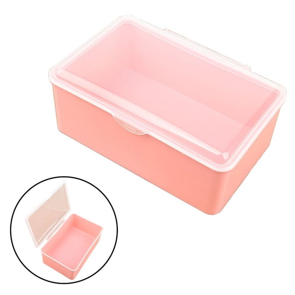 Pink Plastic Storage Box Screw Holder Case Organizer Jewelry Beads Container Ornament Electronic Component Packaging Case