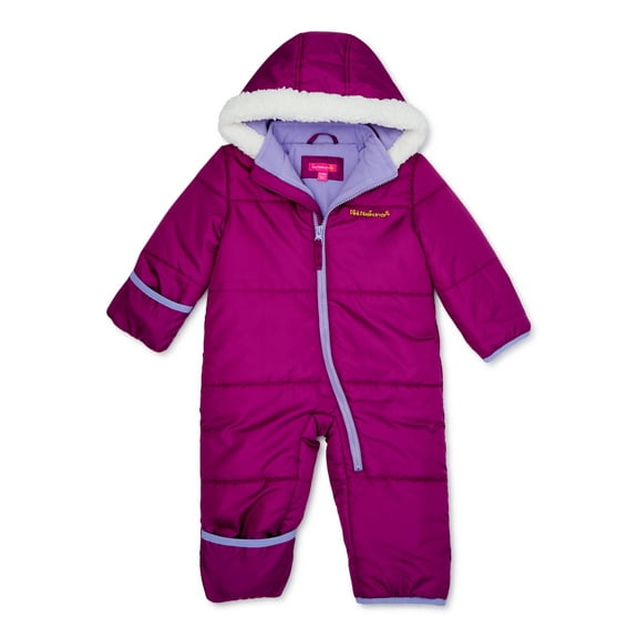 Pink Platinum Baby Girl Puffer Snowsuit Pram Bunting