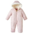 thumbnail image 1 of Pink Platinum Baby Girls' One-Piece Puffer Winter Snowsuit with Hood (Newborn & Infant), 1 of 7