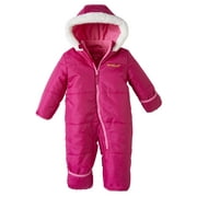 Pink Platinum Baby Girls' One-Piece Puffer Winter Snowsuit with Hood (Newborn & Infant)