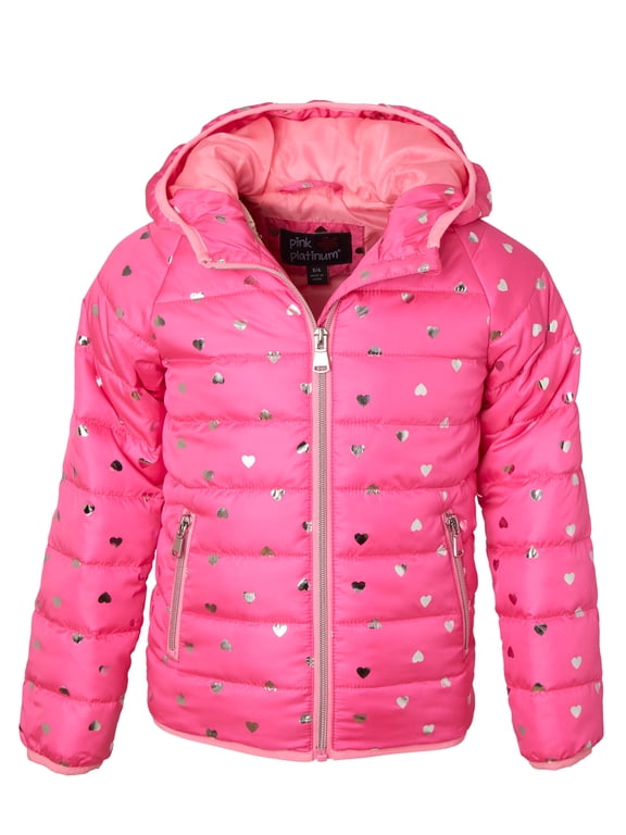 Foil Heart Midweight Jacket,Sizes 4-16