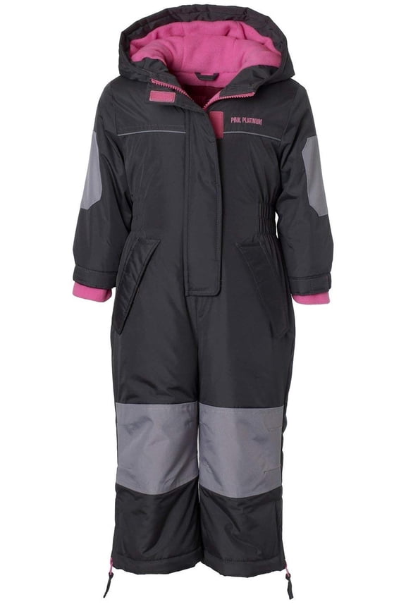 Girls 2T-4T Snowmobile Snowsuit (Charcoal 2T)