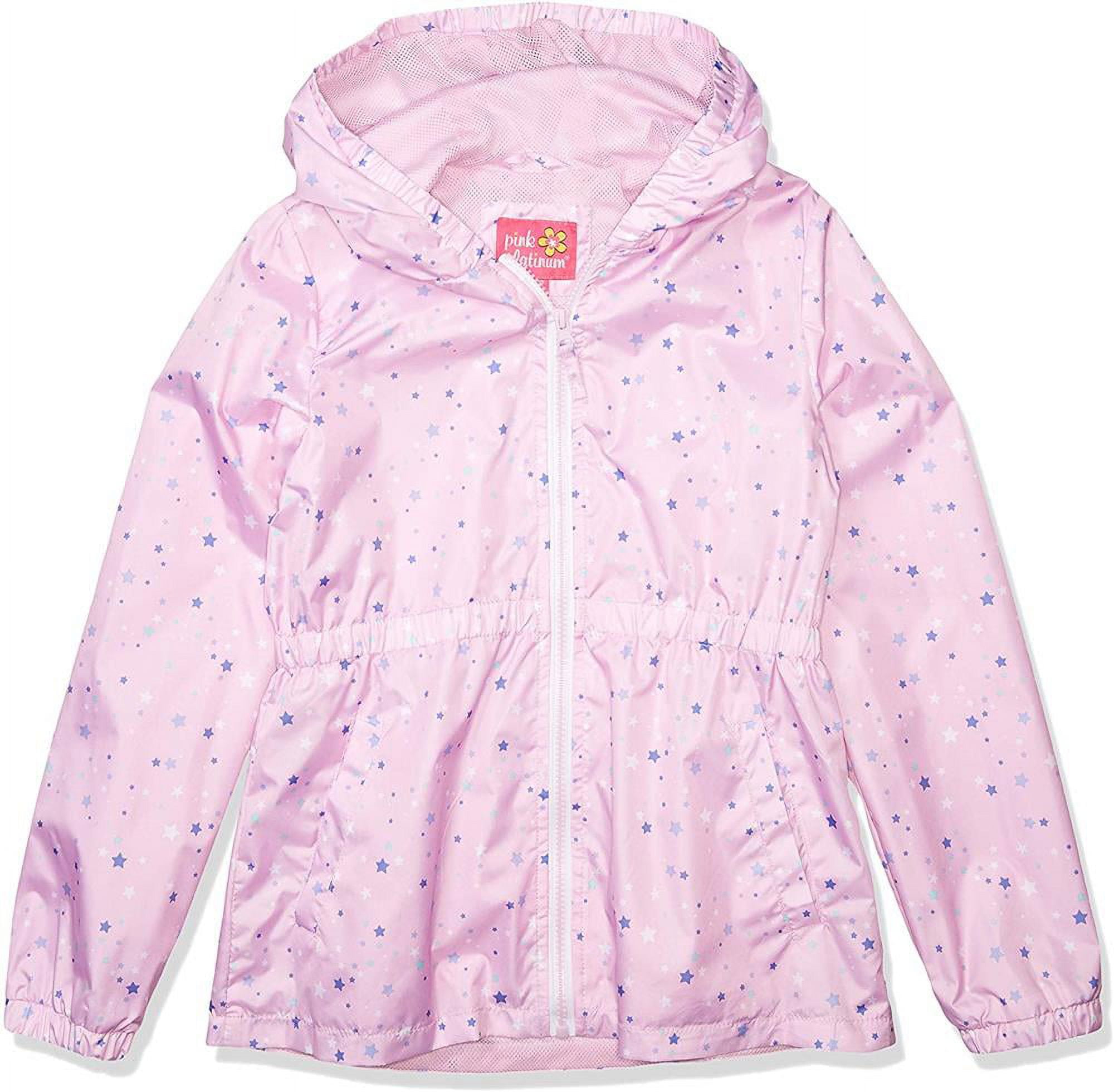 Pink mesh windbreaker top