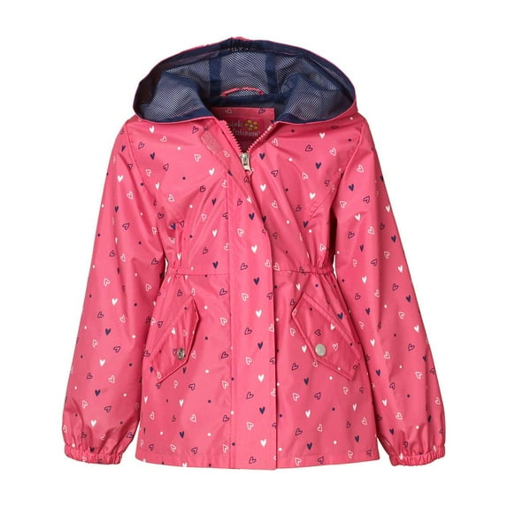 Pink Platinum Girls 4-6X Heart Mesh Jacket(Pink 4)