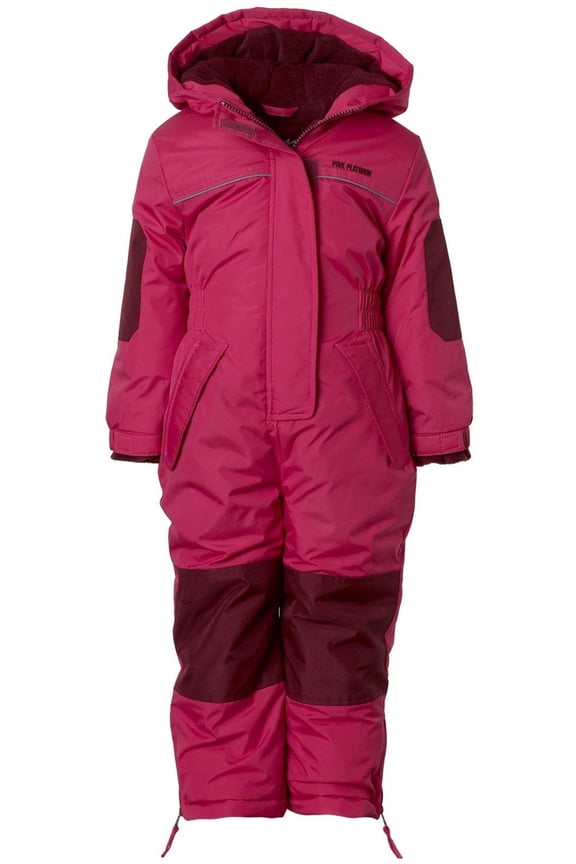 Girls 4-6X Snowmobile Snowsuit (Pink 6X)