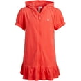 thumbnail image 1 of Pink Platinum Girls 4-6X Terry Swim Coverup(Coral 4), 1 of 7