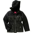 thumbnail image 1 of Pink Platinum Girls 4-6x Quilt Foil Puffer Jacket(Black 6X), 1 of 2