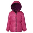 thumbnail image 1 of Pink Platinum Girls 7-16 Star Foil Puffer Jacket(Pink 7/8), 1 of 2