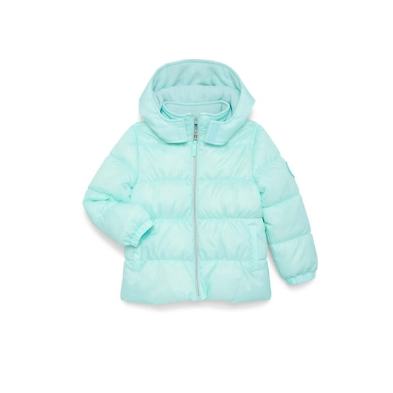 Pink Platinum Girls Hooded Ripstop Winter Puffer Coat, Sizes 4-16