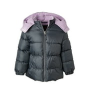 Pink Platinum Girls Hooded Ripstop Winter Puffer Coat, Sizes 4-16