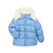 PINK PLATINUM Girls Hooded Ripstop Winter Puffer Coat, Sizes 4-16