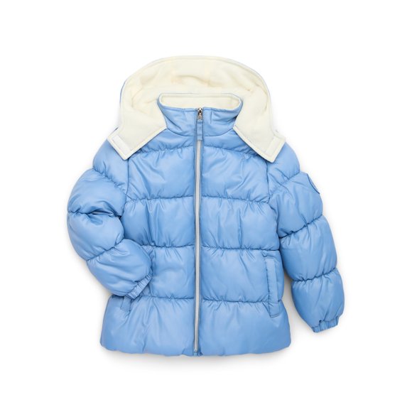 Pink Platinum Girls Hooded Ripstop Winter Puffer Coat, Sizes 4-16