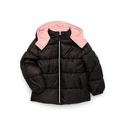 PINK PLATINUM Girls Hooded Ripstop Winter Puffer Coat, Sizes 4-16