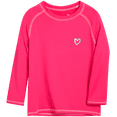 thumbnail image 1 of Pink Platinum Girls' Rash Guard - UPF 50+ Protective Quick Dry Long Sleeve Swim Shirt (5-16), 1 of 7