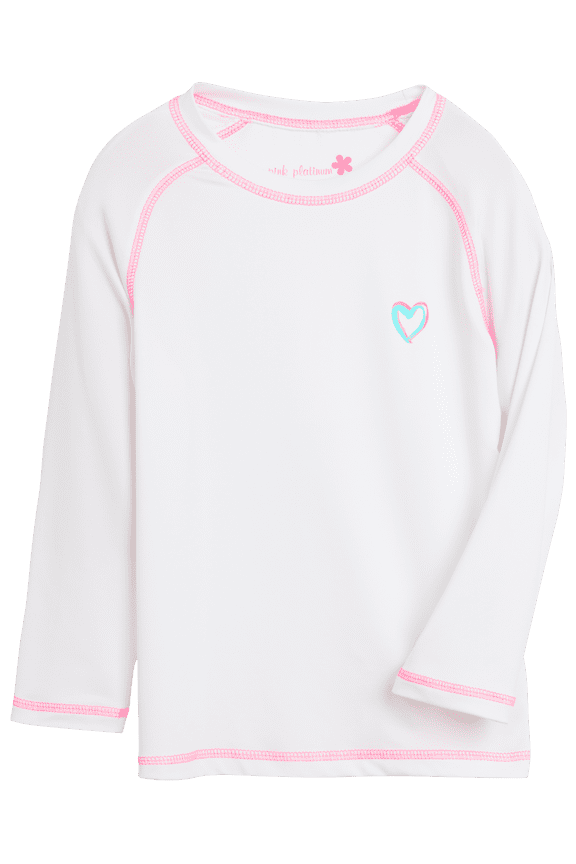 Girls Swim Shirt - UPF50+ Lightweight Quick Dry Long Sleeve Swim Top Rash Guard for Girls