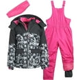 thumbnail image 1 of Pink Platinum Girls' Snowsuit - Water Resistant Winter Jacket and Ski Bib Overalls (4-16), 1 of 7