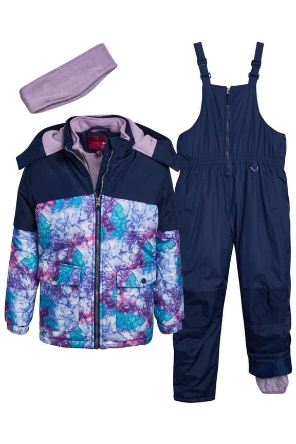 Girls Snowsuits - 2 Piece Waterproof Winter Jacket and Ski Bib Pants for Girls