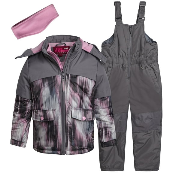 Pink Platinum Girls Snowsuits - 2 Piece Waterproof Winter Jacket and Ski Bib Pants for Girls