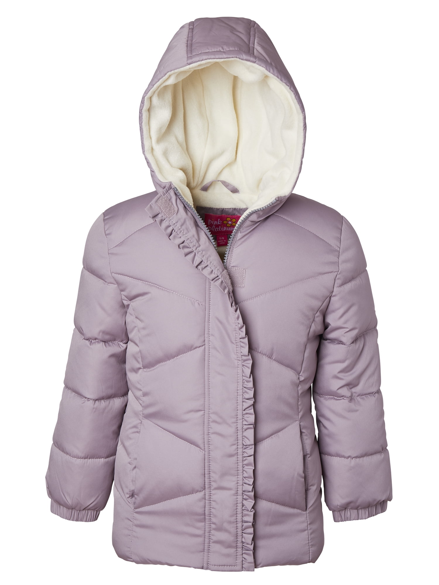 Pink platinum puffer coat cheap